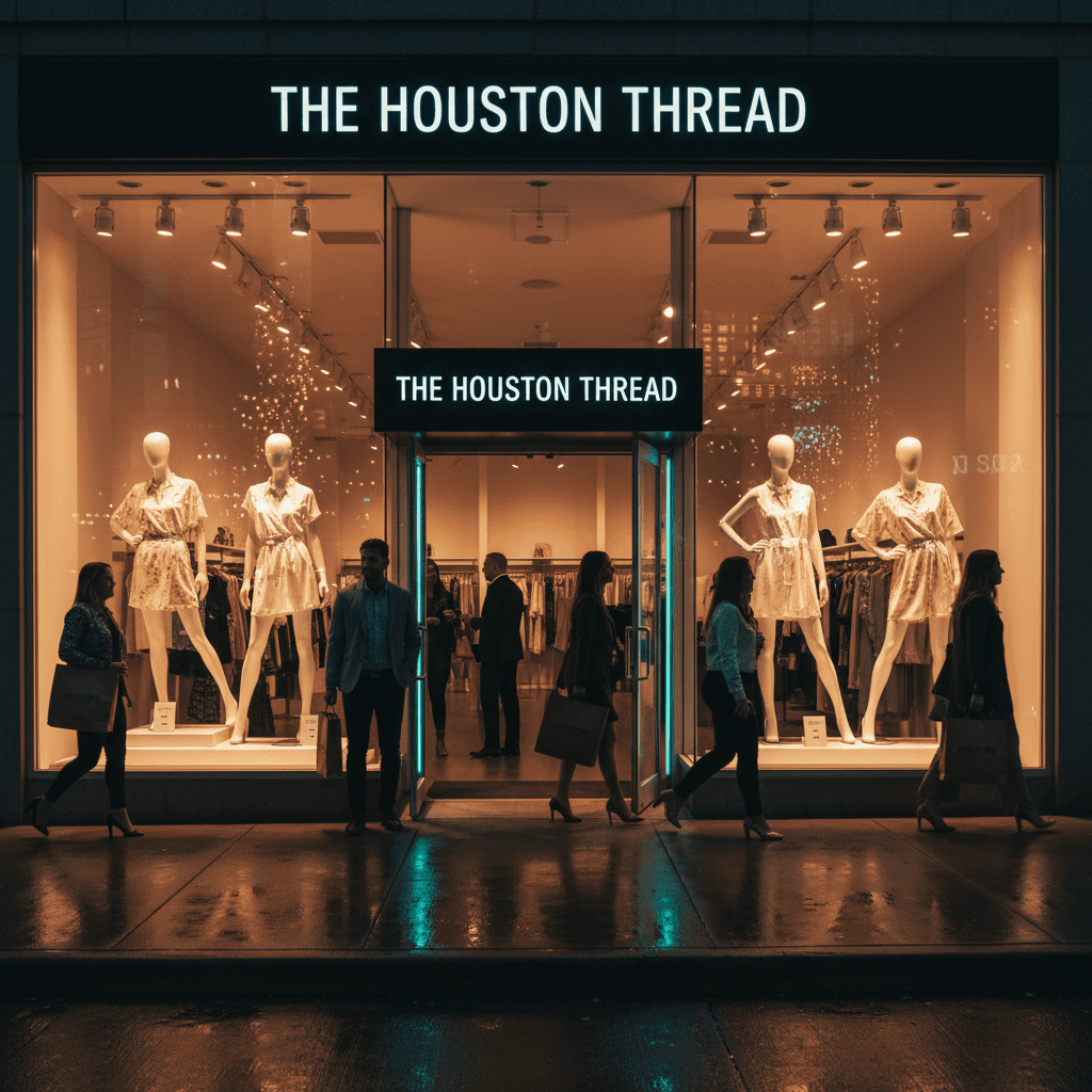 Boutiques, salons, and gyms.
